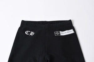 CHROME HEARTS クロムハーツ CHプラス ロゴプリント スウェットパンツ ブラック ホワイト Sサイズ ジョガーパンツ 美品 中古 4a005612
