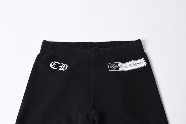CHROME HEARTS クロムハーツ CHプラス ロゴプリント スウェットパンツ ブラック ホワイト Sサイズ ジョガーパンツ 美品 中古 4a005612