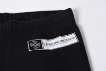 Load the image into the gallery viewer. CHROME HEARTS クロムハーツ CHプラス ロゴプリント スウェットパンツ ブラック ホワイト Sサイズ ジョガーパンツ 美品 中古 4a005612