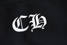 Load the image into the gallery viewer. CHROME HEARTS クロムハーツ CHプラス ロゴプリント スウェットパンツ ブラック ホワイト Sサイズ ジョガーパンツ 美品 中古 4a005612