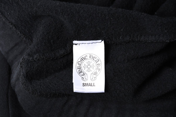 CHROME HEARTS クロムハーツ CHプラス ロゴプリント スウェットパンツ ブラック ホワイト Sサイズ ジョガーパンツ 美品 中古 4a005612