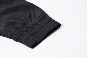 STONE ISLAND ストーンアイランド × シュプリーム ナイロンメタルトラックジャケット ブラック Lサイズ ライトアウター 美品 中古 4a006301