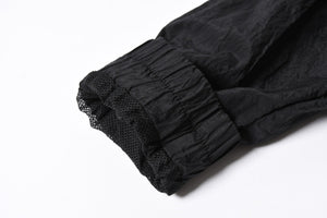STONE ISLAND ストーンアイランド × シュプリーム ナイロンメタルトラックジャケット ブラック Lサイズ ライトアウター 美品 中古 4a006301