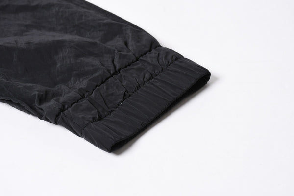 STONE ISLAND ストーンアイランド × シュプリーム ナイロンメタルトラックジャケット ブラック Lサイズ ライトアウター 美品 中古 4a006301