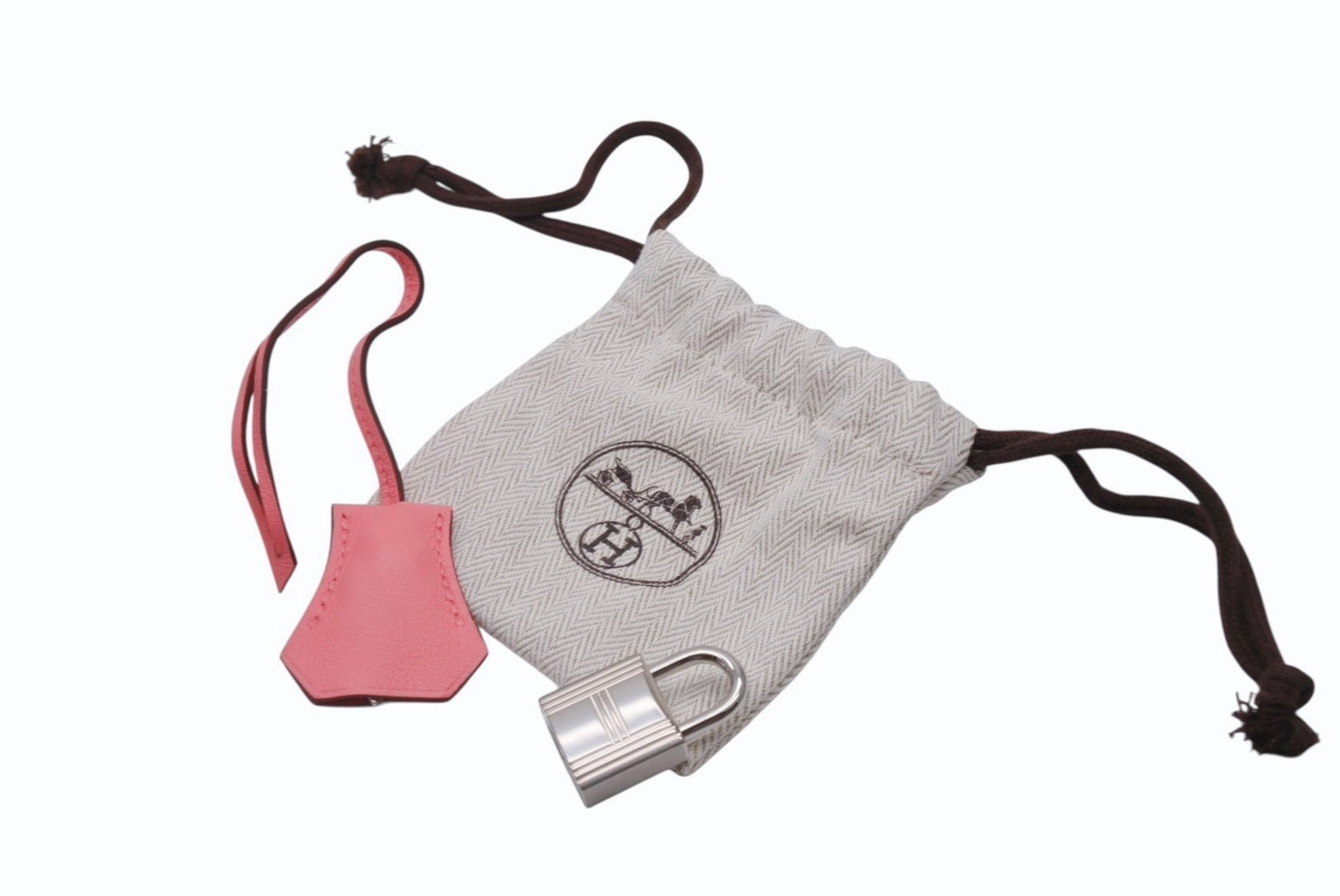美品 エルメス HERMES クロシェット カデナ KEY パドロック 鍵