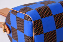 画像をギャラリービューアに読み込む, 新品同様 LOUIS VUITTON ルイヴィトン ファレルデザイン スピーディバンドリエール25 ハンドバッグ N40585 ブルー 中古 4a001445