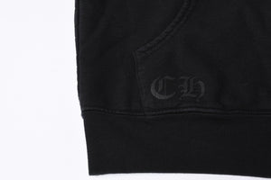 CHROME HEARTS Zip Up Hoodie Parka Size M American Flag Triple Cross Thermal Black Good Condition Used 4a000678