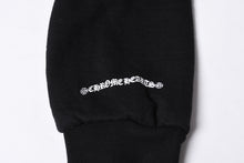 画像をギャラリービューアに読み込む, CHROME HEARTS クロムハーツ ジップアップ フーディー パーカー サイズM アメリカ国旗 トリプルクロス サーマル ブラック 美品 中古 4a000678