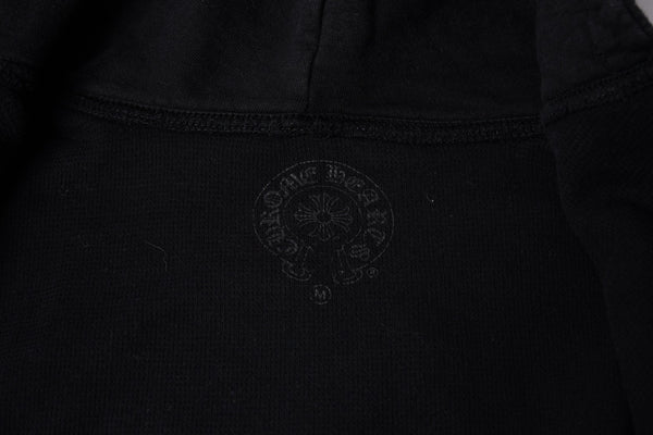 CHROME HEARTS Zip Up Hoodie Parka Size M American Flag Triple Cross Thermal Black Good Condition Used 4a000678