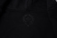 画像をギャラリービューアに読み込む, CHROME HEARTS クロムハーツ ジップアップ フーディー パーカー サイズM アメリカ国旗 トリプルクロス サーマル ブラック 美品 中古 4a000678