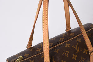 LOUIS VUITTON Papillon 30 Handbag M51385 Cylindrical Monogram Canvas Brown Good Condition Used 4a000870