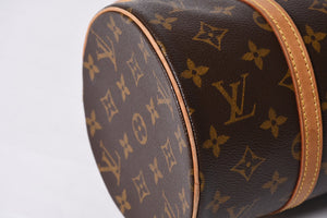 LOUIS VUITTON Papillon 30 Handbag M51385 Cylindrical Monogram Canvas Brown Good Condition Used 4a000870