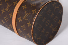 画像をギャラリービューアに読み込む, LOUIS VUITTON ルイヴィトン パピヨン30 ハンドバッグ M51385 筒型 モノグラムキャンバス ブラウン 美品 中古 4a000870