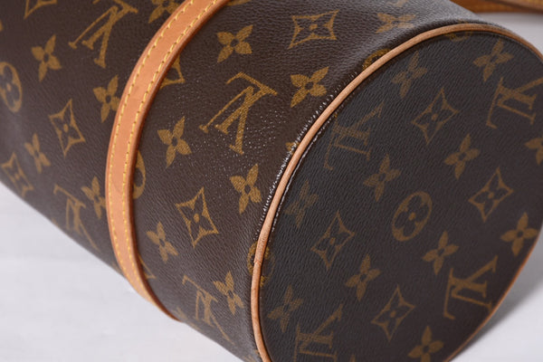 LOUIS VUITTON Papillon 30 Handbag M51385 Cylindrical Monogram Canvas Brown Good Condition Used 4a000870