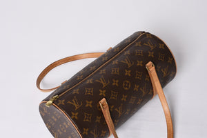 LOUIS VUITTON Papillon 30 Handbag M51385 Cylindrical Monogram Canvas Brown Good Condition Used 4a000870