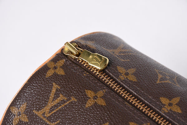 LOUIS VUITTON Papillon 30 Handbag M51385 Cylindrical Monogram Canvas Brown Good Condition Used 4a000870