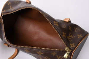 LOUIS VUITTON Papillon 30 Handbag M51385 Cylindrical Monogram Canvas Brown Good Condition Used 4a000870