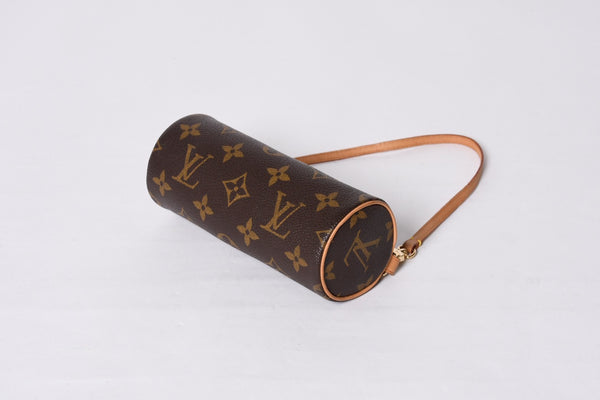 LOUIS VUITTON Papillon 30 Handbag M51385 Cylindrical Monogram Canvas Brown Good Condition Used 4a000870