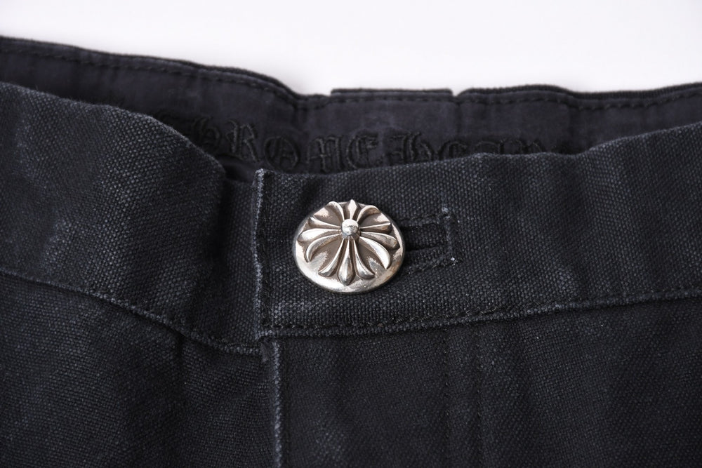 New and unused CHROME HEARTS CARPENTER DOUBLE KNEE Carpenter shorts size 36 with patch Cross ball Silver 925 Used 4a001761