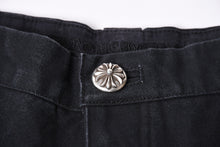 画像をギャラリービューアに読み込む, 新品未使用 CHROME HEARTS クロムハーツ CARPENTER DOUBLE KNEE カーペンター ハーフパンツ サイズ36 パッチ付き クロスボール シルバー925 中古 4a001761