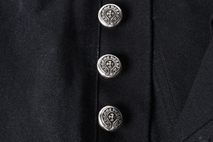 New and unused CHROME HEARTS CARPENTER DOUBLE KNEE Carpenter shorts size 36 with patch Cross ball Silver 925 Used 4a001761