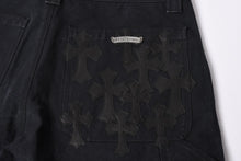 画像をギャラリービューアに読み込む, 新品未使用 CHROME HEARTS クロムハーツ CARPENTER DOUBLE KNEE カーペンター ハーフパンツ サイズ36 パッチ付き クロスボール シルバー925 中古 4a001761