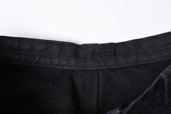 New and unused CHROME HEARTS CARPENTER DOUBLE KNEE Carpenter shorts size 36 with patch Cross ball Silver 925 Used 4a001761