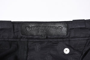 New and unused CHROME HEARTS CARPENTER DOUBLE KNEE Carpenter shorts size 36 with patch Cross ball Silver 925 Used 4a001761