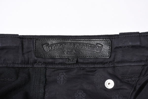 New and unused CHROME HEARTS CARPENTER DOUBLE KNEE Carpenter shorts size 36 with patch Cross ball Silver 925 Used 4a001761