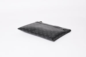 LOUIS VUITTON ルイヴィトン モノグラムエクリプス ポシェットディスカバリー M62291 クラッチバッグ ブラック 美品 中古 4a004673