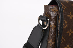 極美品 LOUIS VUITTON ルイ ヴィトン マカサー バスGM ショルダーバッグ モノグラムキャンバス M40386 ブラウン 中古 4a004984