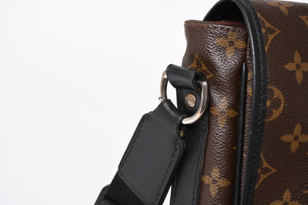 極美品 LOUIS VUITTON ルイ ヴィトン マカサー バスGM ショルダーバッグ モノグラムキャンバス M40386 ブラウン 中古 4a004984