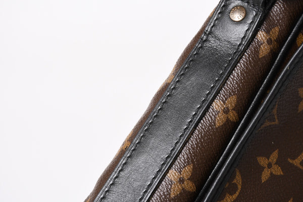 極美品 LOUIS VUITTON ルイ ヴィトン マカサー バスGM ショルダーバッグ モノグラムキャンバス M40386 ブラウン 中古 4a004984