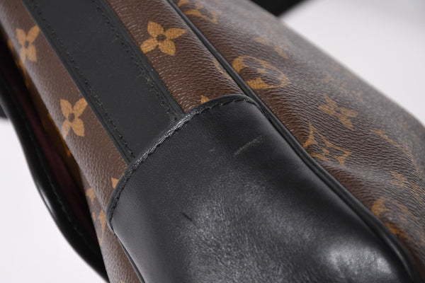 極美品 LOUIS VUITTON ルイ ヴィトン マカサー バスGM ショルダーバッグ モノグラムキャンバス M40386 ブラウン 中古 4a004984