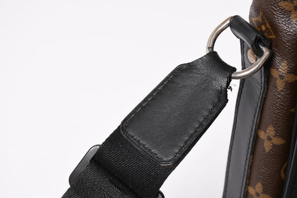 極美品 LOUIS VUITTON ルイ ヴィトン マカサー バスGM ショルダーバッグ モノグラムキャンバス M40386 ブラウン 中古 4a004984