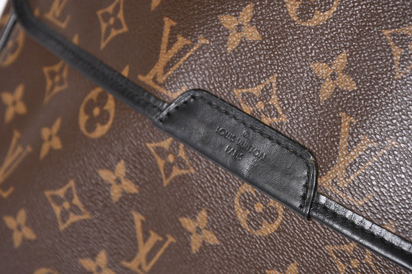 極美品 LOUIS VUITTON ルイ ヴィトン マカサー バスGM ショルダーバッグ モノグラムキャンバス M40386 ブラウン 中古 4a004984