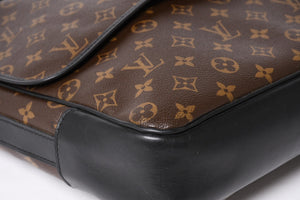 極美品 LOUIS VUITTON ルイ ヴィトン マカサー バスGM ショルダーバッグ モノグラムキャンバス M40386 ブラウン 中古 4a004984