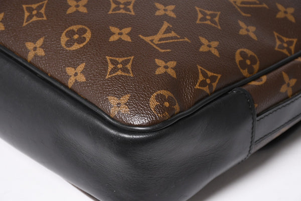 極美品 LOUIS VUITTON ルイ ヴィトン マカサー バスGM ショルダーバッグ モノグラムキャンバス M40386 ブラウン 中古 4a004984