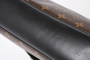 極美品 LOUIS VUITTON ルイ ヴィトン マカサー バスGM ショルダーバッグ モノグラムキャンバス M40386 ブラウン 中古 4a004984