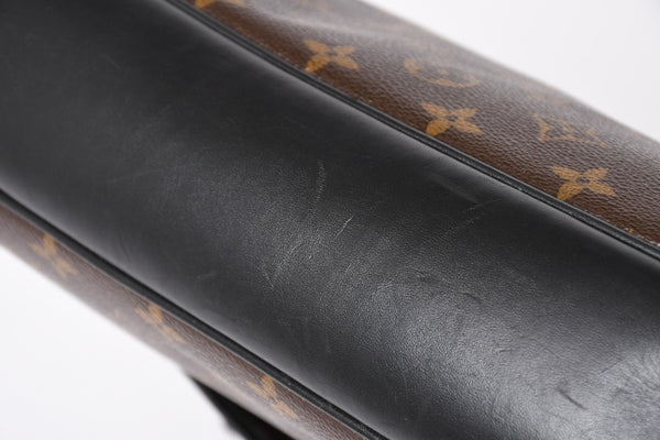 極美品 LOUIS VUITTON ルイ ヴィトン マカサー バスGM ショルダーバッグ モノグラムキャンバス M40386 ブラウン 中古 4a004984