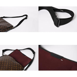 極美品 LOUIS VUITTON ルイ ヴィトン マカサー バスGM ショルダーバッグ モノグラムキャンバス M40386 ブラウン 中古 4a004984