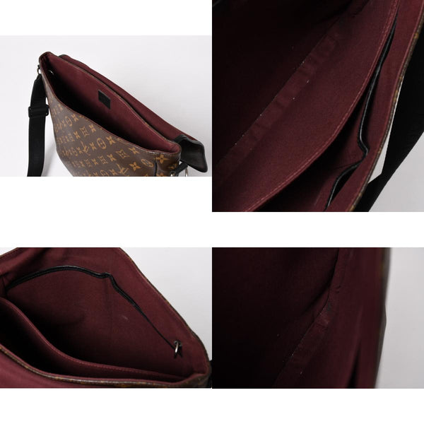 極美品 LOUIS VUITTON ルイ ヴィトン マカサー バスGM ショルダーバッグ モノグラムキャンバス M40386 ブラウン 中古 4a004984