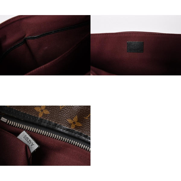 極美品 LOUIS VUITTON ルイ ヴィトン マカサー バスGM ショルダーバッグ モノグラムキャンバス M40386 ブラウン 中古 4a004984