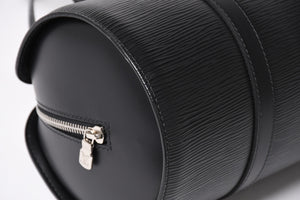 極美品 LOUIS VUITTON ルイヴィトン パピヨン30 GM ハンドバッグ M52862 エピ シルバー金具 筒型 中古 4a004963