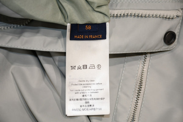 新品同様 LOUIS VUITTON ルイヴィトン 23AW ボンバージャケット RM232 MO6 HPB71W サイズ58 チェーンステッチ グリーン系 中古 4b012721