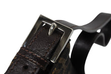 画像をギャラリービューアに読み込む, FENDI フェンディ マンマバケット ハンドバッグ ズッカ柄 ブラウン レザー キャンバス シルバー金具 美品 中古 4b011402