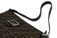 画像をギャラリービューアに読み込む, FENDI フェンディ マンマバケット ハンドバッグ ズッカ柄 ブラウン レザー キャンバス シルバー金具 美品 中古 4b011402