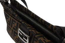 画像をギャラリービューアに読み込む, FENDI フェンディ マンマバケット ハンドバッグ ズッカ柄 ブラウン レザー キャンバス シルバー金具 美品 中古 4b011402