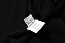 画像をギャラリービューアに読み込む, 極美品 CHROME HEARTS クロムハーツ バッククロスパッチ カシミヤ フーデッドジップベスト ダガー CHプラスボール カシミヤ レザーパッチ ダブルジップ ニット ブラック Mサイズ シルバー925 中古 4a005603