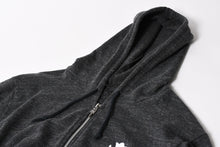 画像をギャラリービューアに読み込む, 新品未使用 CHROME HEARTS クロムハーツ セメタリークロス ダガージップアップパーカー ポリエステル シルバー925 グレー サイズM 中古 4a005550